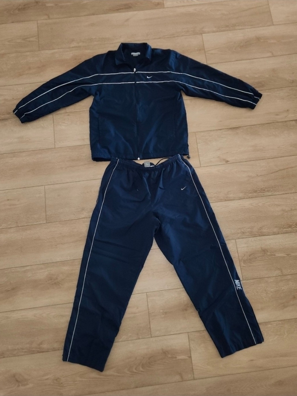 Vintage Y2K Nike Navy Blue Track Suit Men's Size Large and XL Good Condition